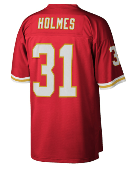 Priest Holmes Kansas City Chiefs Mitchell & Ness NFL 2002 Red Throwback Jersey