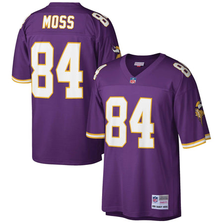 Randy Moss Minnesota Vikings Mitchell & Ness NFL Black Tonal Throwback  Jersey