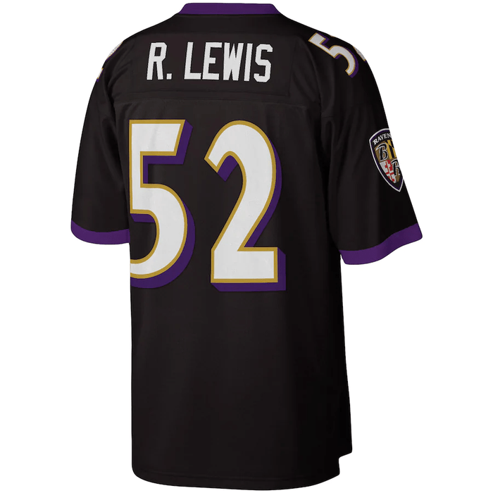 Ray Lewis Baltimore Ravens Mitchell & Ness NFL Men's Black Throwback Jersey