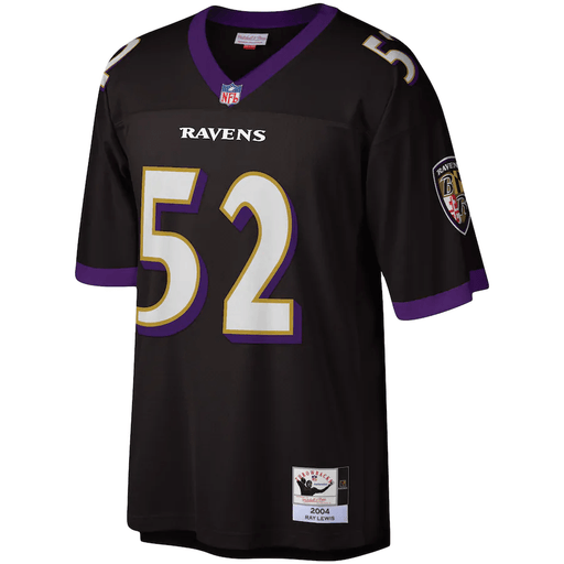 Ray Lewis Baltimore Ravens Mitchell & Ness NFL Men's Black Throwback Jersey