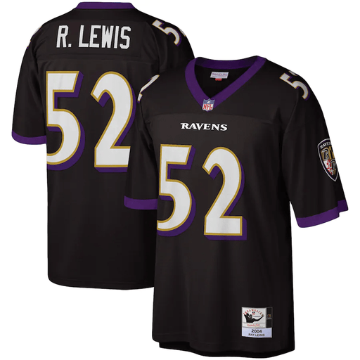 Ray Lewis Baltimore Ravens Mitchell & Ness NFL Men's Black Throwback Jersey