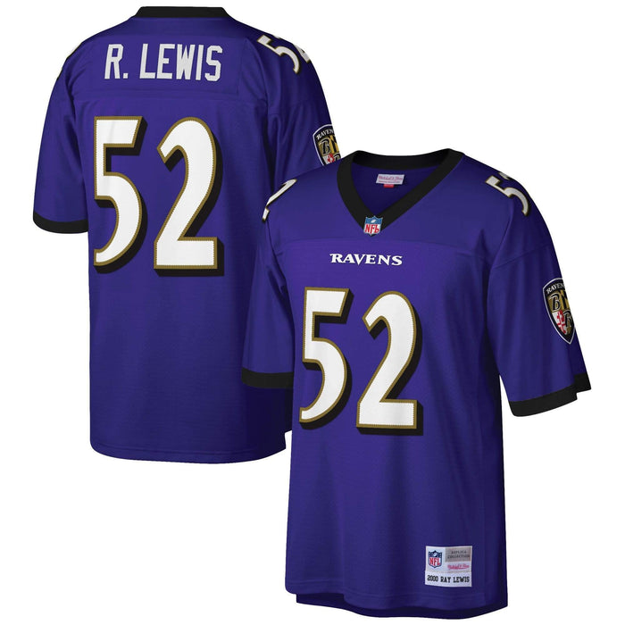 Ray Lewis Baltimore Ravens Mitchell & Ness NFL Men's Purple Throwback Jersey