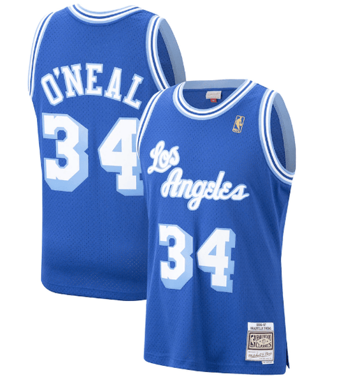 Lakers throwback hotsell jersey blue