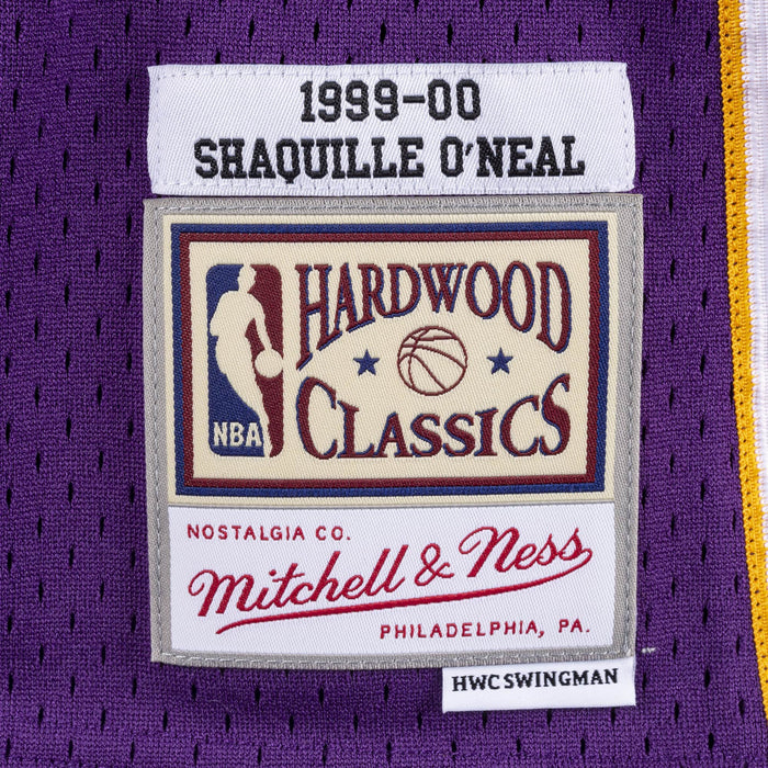 Mitchell & Ness Adult Jersey Shaquille O'Neal Los Angeles Lakers 1999 Mitchell & Ness Purple Throwback Swingman Jersey