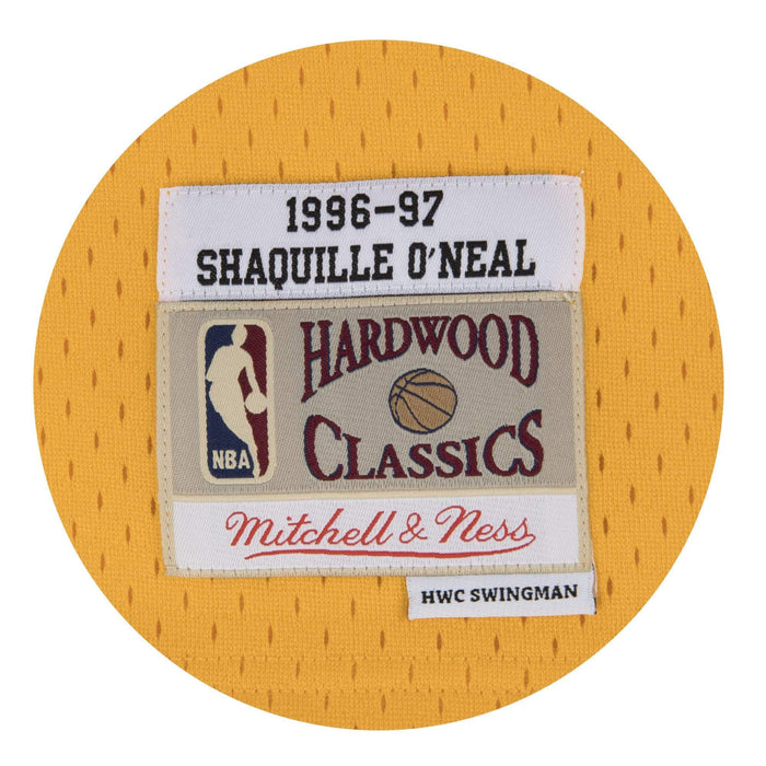 Shaquille O'Neal Los Angeles Lakers Mitchell & Ness 1996-97 Hardwood  Classics Flames Swingman Jersey - Black