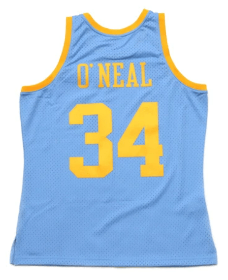 Mitchell & Ness Adult Jersey Shaquille O'Neal Minneapolis Lakers 2001-02 Mitchell & Ness Blue Throwback Swingman Jersey