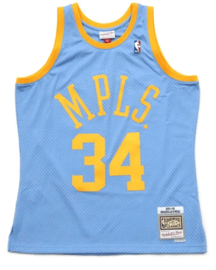 Minneapolis lakers throwback jersey hotsell