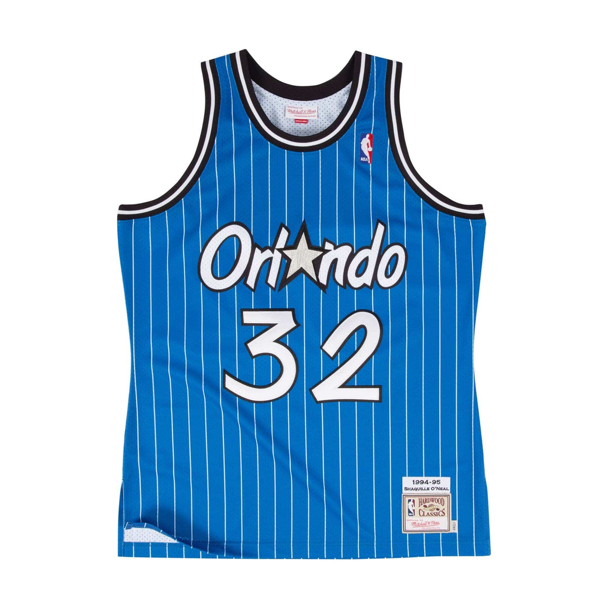 Adult Shaquille O'Neal Orlando Magic Mitchell Ness Blue Throwback Swingman Jersey Men's