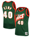 Mitchell & Ness Adult Jersey Shawn Kemp Seattle Supersonics 1995-96 Throwback NBA Jersey Mitchell and Ness Green