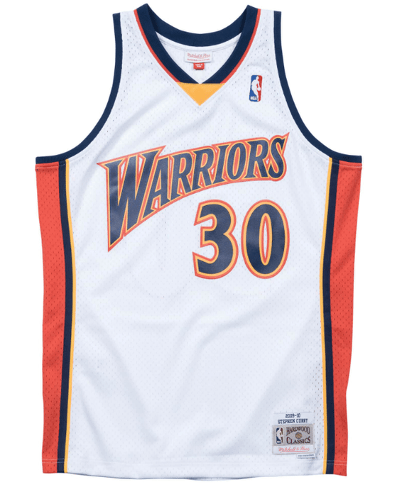 Stephen Curry Golden State Warriors White Gold & Black Gold Jersey - A