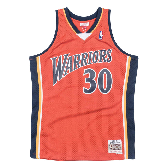 Stephen Curry Warriors Mitchell Ness NBA Orange 2009 Throwback Swingman