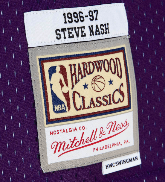 Men's Mitchell & Ness Steve Nash Purple Phoenix Suns 2001/02 Hardwood  Classics Swingman Jersey