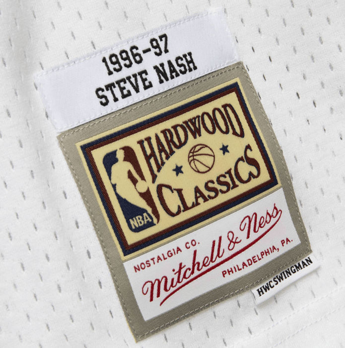 Men's Mitchell & Ness Steve Nash White Phoenix Suns 2001/02 Hardwood  Classics Swingman Jersey