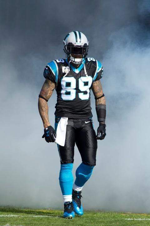 Steve Smith Carolina Panthers Mitchell & Ness Black Throwback Jersey