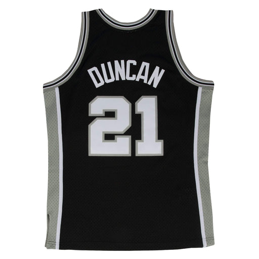 Tim Duncan San Antonio Spurs Mitchell & Ness Black Throwback Swingman Jersey
