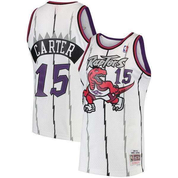 Vince Carter Jersey Toronto Raptors Throwback Mitchell Ness White
