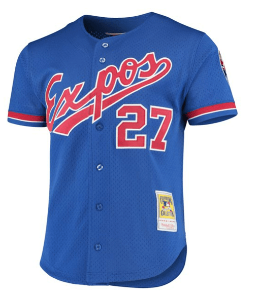 montreal expos blue jersey