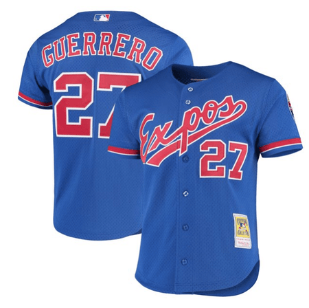 Authentic Montreal Expos 2002 Vladimir Guerrero BP Jersey : r