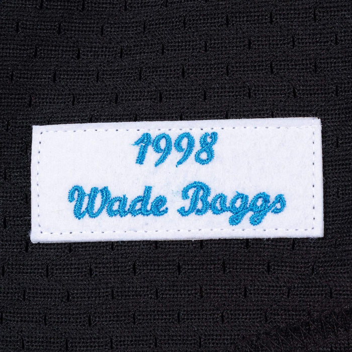 Throwback Wade Boggs Tampa Bay Devil Rays #12 White XL Baseball Jersey
