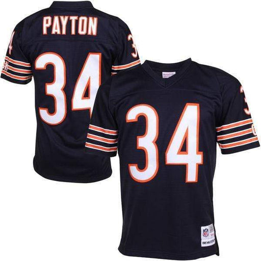 Mitchell & Ness Adult Jersey Walter Payton Chicago Bears Mitchell & Ness NFL Navy Blue Throwback Jersey