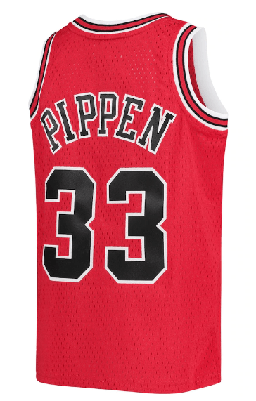 Youth Chicago Bulls Scottie Pippen Mitchell & Ness Red Hardwood Classics Swingman Jersey