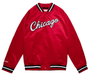 Mitchell & Ness Jacket Chicago Bulls Mitchell & Ness Red Double Clutch Lightweight Satin Jacket