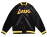 Mitchell & Ness Jacket Los Angeles Lakers Mitchell & Ness Black Double Clutch Lightweight Satin Jacket