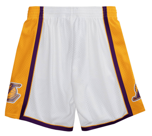 Mitchell & Ness Shorts Los Angeles Lakers Mitchell & Ness NBA 2009 White Throwback Swingman Shorts