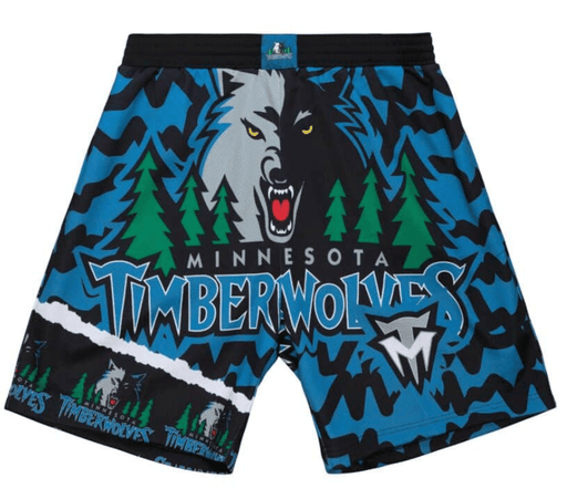 Mitchell & Ness Shorts Youth Minnesota Timberwolves Mitchell & Ness NBA Blue Throwback Swingman Shorts
