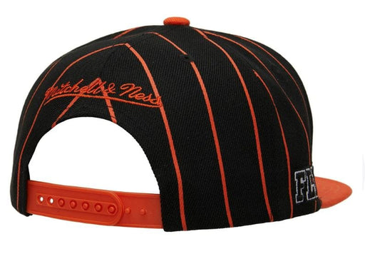 Mitchell & Ness Snapback Hat OSFM / Navy Philadelphia Flyers Mitchell & Ness Black Team Pinstripe Adjustable Snapback Hat