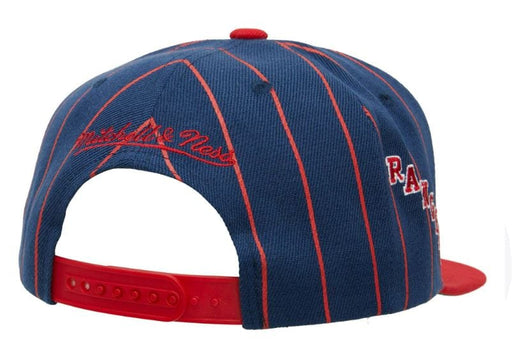 New York Rangers Mitchell & Ness Blue Team Pinstripe Adjustable Snapback Hat