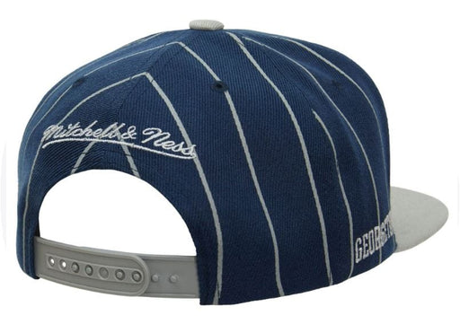 Mitchell & Ness Snapback Hat OSFM / Navy Georgetown Hoyas Mitchell & Ness Navy Team Pinstripe Adjustable Snapback Hat