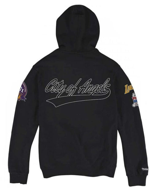 Los Angeles Lakers Mitchell & Ness Black Champ City Hoodie