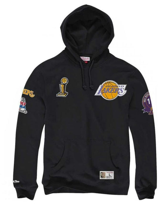 Mitchell & Ness NBA Los Angeles Lakers Champ City Purple Pullover Hoodie  Men's Small NWT