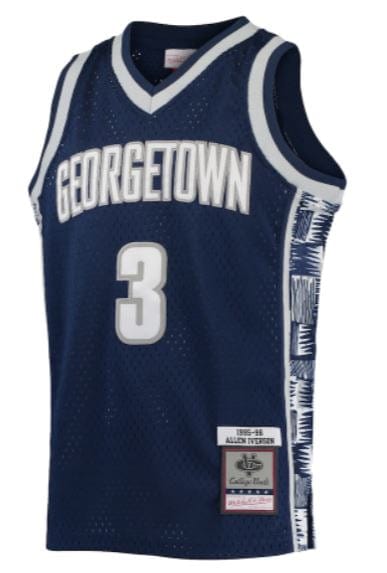 Mitchell & Ness Youth Jersey Youth Allen Iverson Georgetown Hoyas Mitchell & Ness Navy Throwback Jersey
