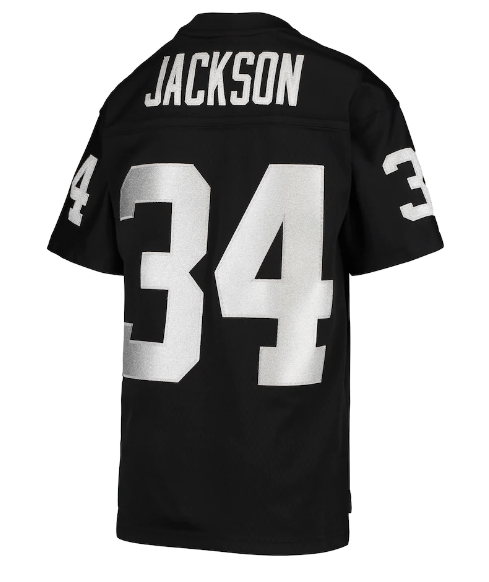 Bo Jackson Signed Oakland Raiders Mitchell & Ness Football Jersey
