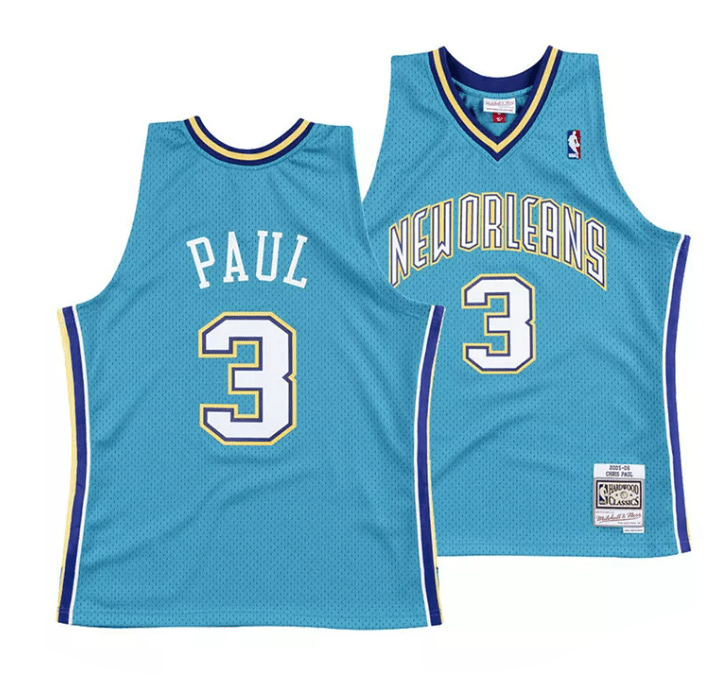 Youth Chris Paul New Orleans Hornets Jersey Mitchell Ness Teal