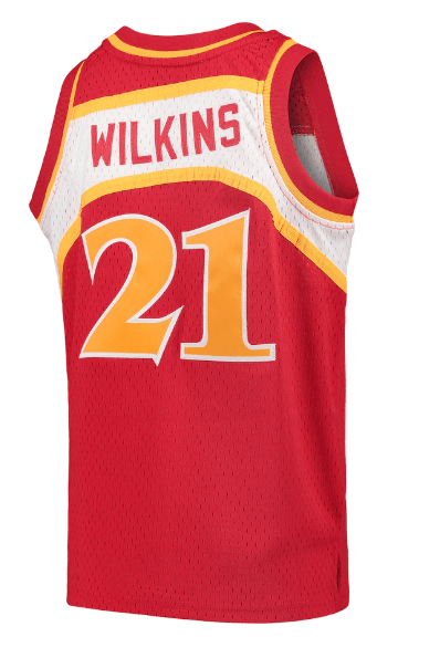 Nba Atlanta Hawks #21 Wilkins Throwback Basketball Jersey