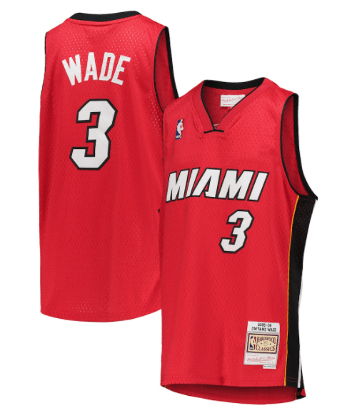 Youth Dwayne Wade Jersey | Miami Heat Mitchell & Ness NBA Red