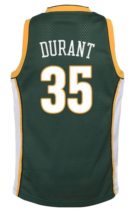 kevin durant supersonics jersey yellow