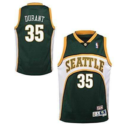 Youth Kevin Durant Jersey | Seattle Sonics Mitchell & Throwback Green