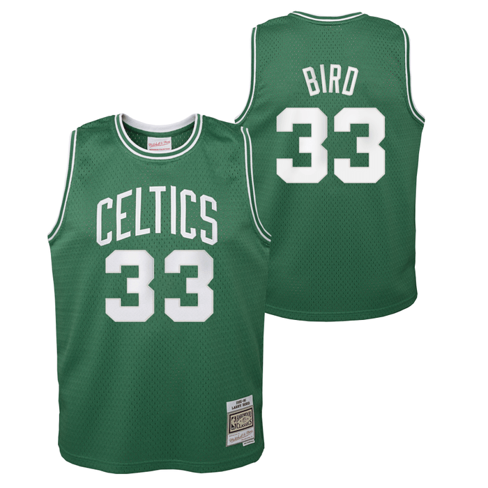 Youth Larry Bird Boston Celtics Mitchell & Ness NBA Green Throwback Jersey - Unisex