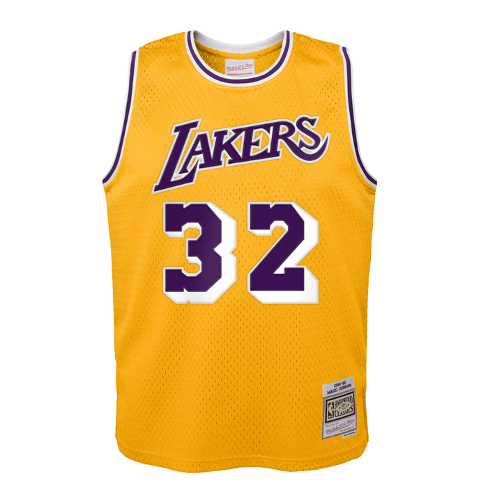 Youth Magic Johnson Jersey Los Angeles Lakers Mitchell Ness Throwback Gold