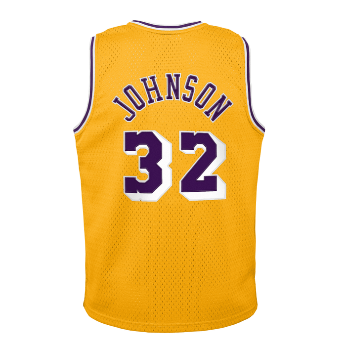 Magic Johnson Youth Jersey - Yellow Los Angeles Lakers