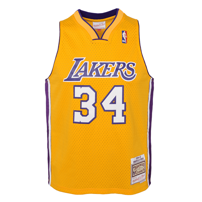 BOYS Los Angeles Lakers SHAQUILLE O'NEAL Blue Throwback Jersey
