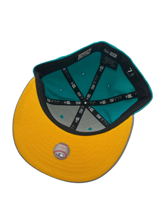 New Era Fitted Hat Arizona Diamondbacks New Era Blue Jake the Snake Custom Side Patch 59FIFTY Fitted Hat