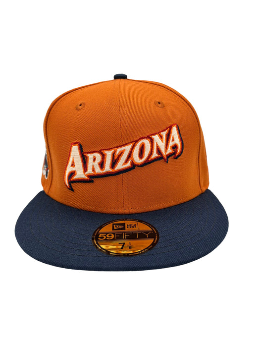 New Era 59FIFTY Arizona Diamondbacks Serpientes Word Logo Patch Hat - Burnt Orange, Black, Sedona Red Burnt Orange/Black/Sedona Red / 7 1/2