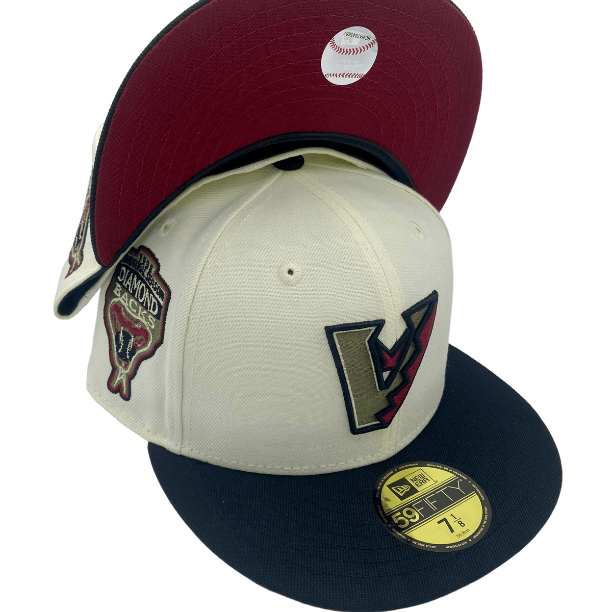 Arizona Diamondbacks New Era Tan/Black Bill City Connect 59FIFTY Fitted Hat.