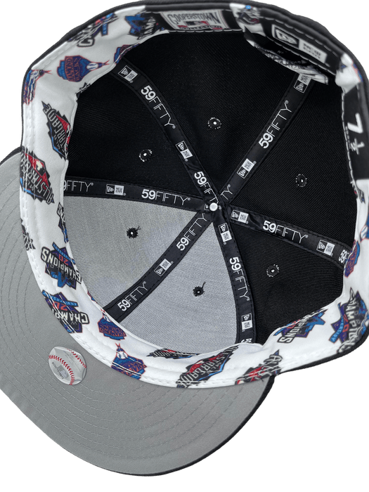 New Era Fitted Hat Arizona Diamondbacks New Era Custom 59Fifty Black Logo Sweatband Fitted Hat