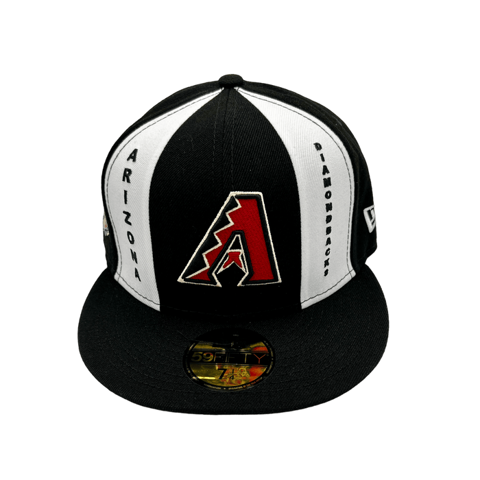 New Era Fitted Hat Arizona Diamondbacks New Era Custom Black Pinwheel Side Patch 59FIFTY Fitted Hat